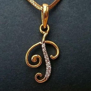 22 CT GOLD PENDAL WITH DIAOMOND IN LATER "P" by 