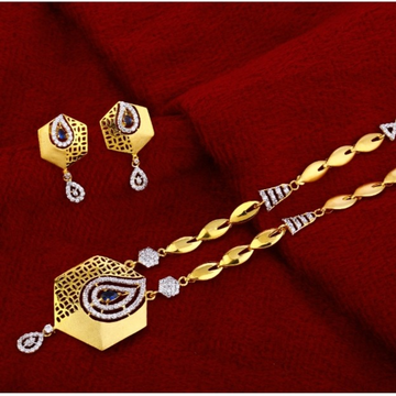22 carat gold designer ladies chain necklace RH-LN...