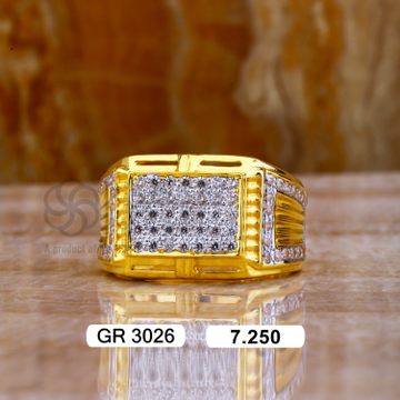 22K(916)Gold Gents Heavy Diamond Ring by Sneh Ornaments