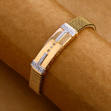 750 rose gold hallmark fancy leather bracelet mlb2...