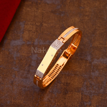750 Rose Gold Men's Kada Bracelet RMKB36