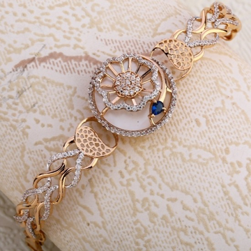 18 carat rose gold antique ladies kada bracelet RH...