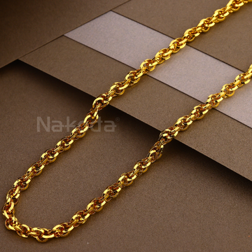22KT Gold Hallmark Fancy Mens Chock Chain MCH10