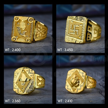 22K(916)Gold Mens Plain Rings by Sneh Ornaments
