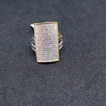 Silver Plain Diamond Ring by Ghunghru Jewellers