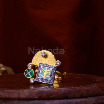 916 gold cz fancy ladies antique ring lar364
