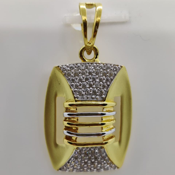 22kt gold cz stone fancy pendant by Aaj Gold Palace