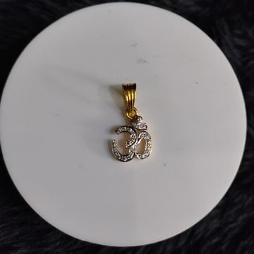 22KT/916 Yellow Gold Aishani Om Pendent  For Unise...