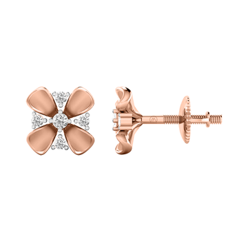 Diamond Unique 14K Gold Earrings MDER15