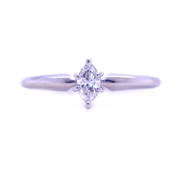 Mesmerizing solitaire marquise diamond ring in 14...
