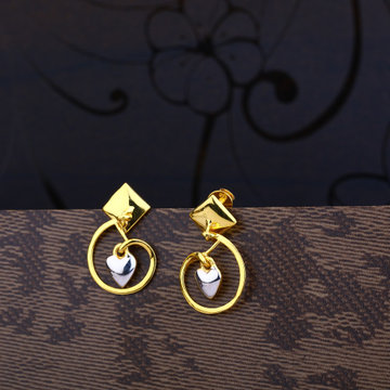Ladies 916 Gold Traditional Earring -LPE49