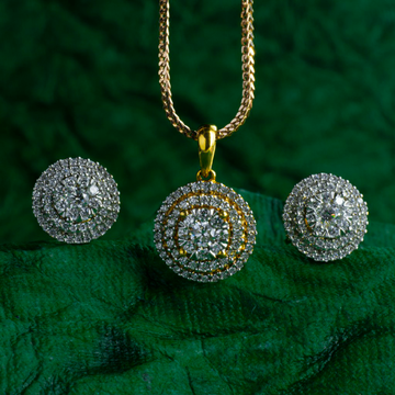 Diamond pendant set by 