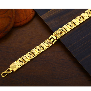 916 Gold Gentlemen's Plain Bracelet MPB380
