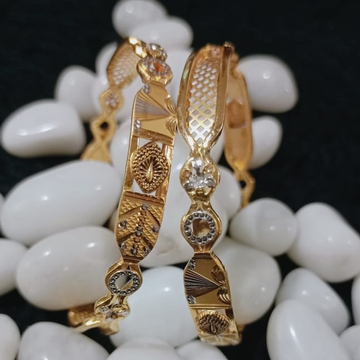 916 Gold Copper Kadli Bangle by 