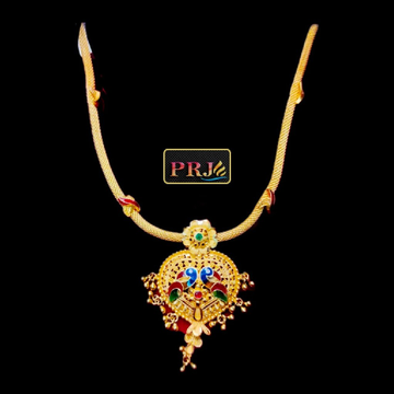 916 gold classic necklace  sbj-369