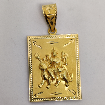 916 Gold Fancy Gent's Ambaji Maa Pendant