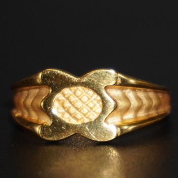 916 gold plain design gold ring