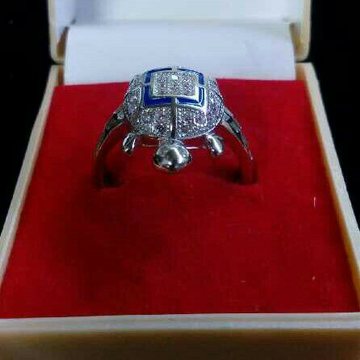 925 Silver Tortoise Gents Ring