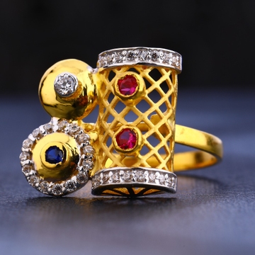 22KT Gold  Designer Hallmark Women's Ring  LR662