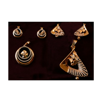 18k rose gold pendant set by V.S. Zaveri