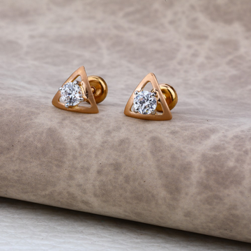 Ladies 75 Rose Gold Delicate Earring -RE11