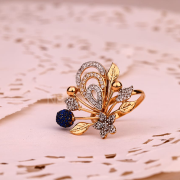750 Rose Gold Ladies Exclusive Ring RLR883