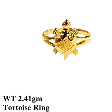 22k Tortoise Ring Plain by 