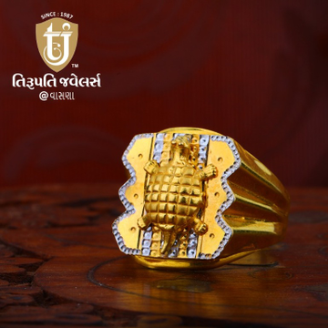 916 Gold Tortoise Design Ring TJ-R11 by 