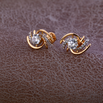 750 Rose Gold Design Earring RE75