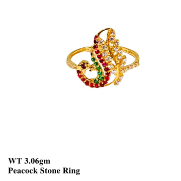 22K Peacock Ring Stone by 