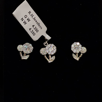 92.5 silver diamonds pendants set RH-PS853