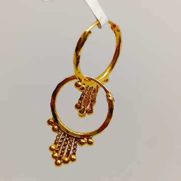gold earrings for baby girl wear  by Ghunghru Jewellers