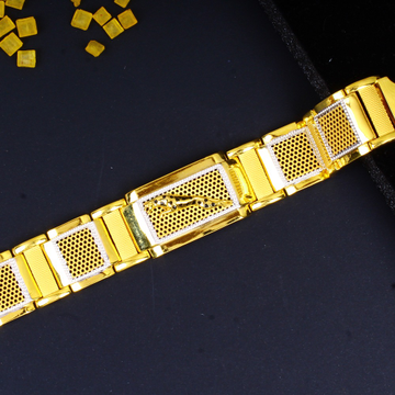 gold bold cheetan diamond Gents bracelet 35 by 