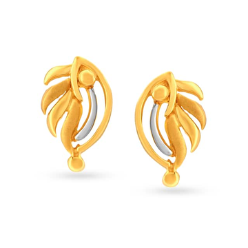 Gold Yellow Fancy Design Earrings