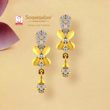 22 crt 91.6 hallmark fancy earrings by Sonamahor Jewellers