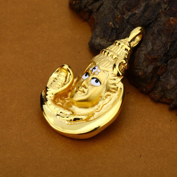fancy shiv pendant by Aaj Gold Palace