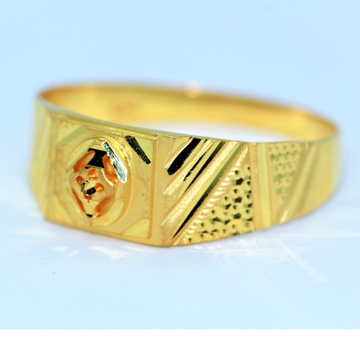 Gold anniversary gents ring by 
