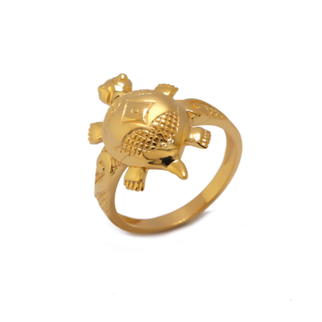 22k Gold Plain Tortoise Ring by 