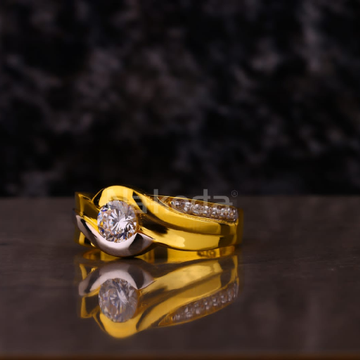 916 Gold Men's Solitaire Classic Ring MSR138