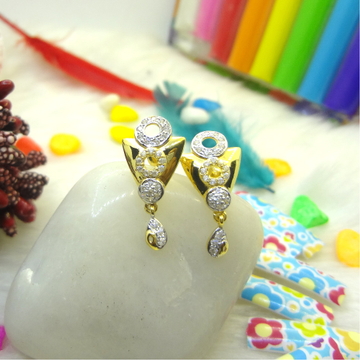 916 gold cz diamond earrings