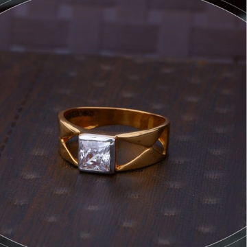 22k gold elegant cz ring for mens r18-549 by 
