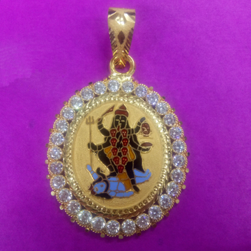 Mahakali Ma Meena Diamond pendant by Saurabh Aricutting