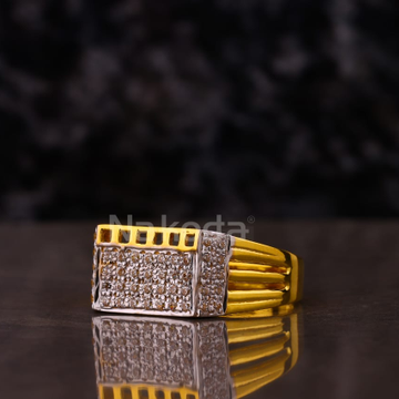 916 Gold CZ Hallmark Gorgeous Men's Ring MR867