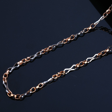 Mens 18K Pure Rose Gold Chain-RMC30