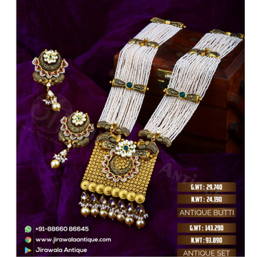 22k gold rani har Necklace Set For Wedding