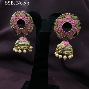 Designer Pink Color Jummar Earring by 