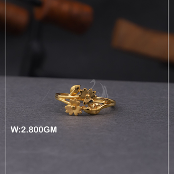 916 Gold Handmade Flower Design Ring PLR05 by 