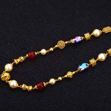Ladies Antique Designer 22K Colourfull Stone Mala-...