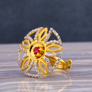 916 Gold Ladies Hallmark Exclusive Long Ring LLR23...