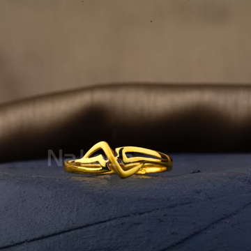 916 Gold Hallmark Gorgeous Ladies Plain Ring LPR56...